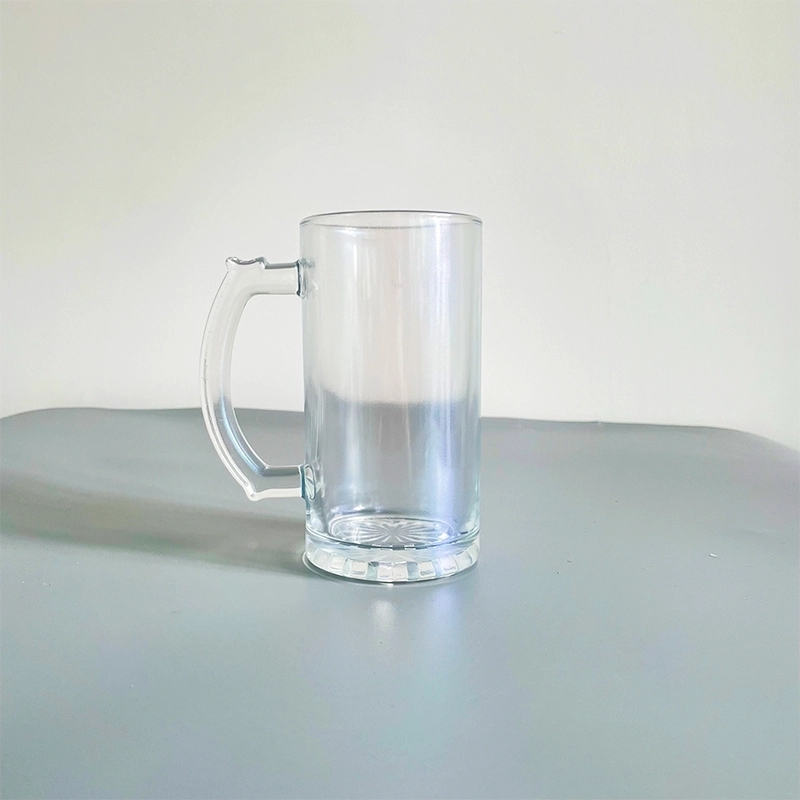 24 Pack USA Warehouse 16oz Blank Sublimation Iridescent Mix Colors Glass Beer Mug With Handle