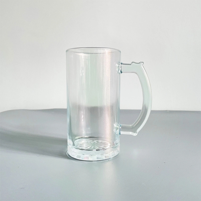 24 Pack USA Warehouse 16oz Blank Sublimation Iridescent Mix Colors Glass Beer Mug With Handle