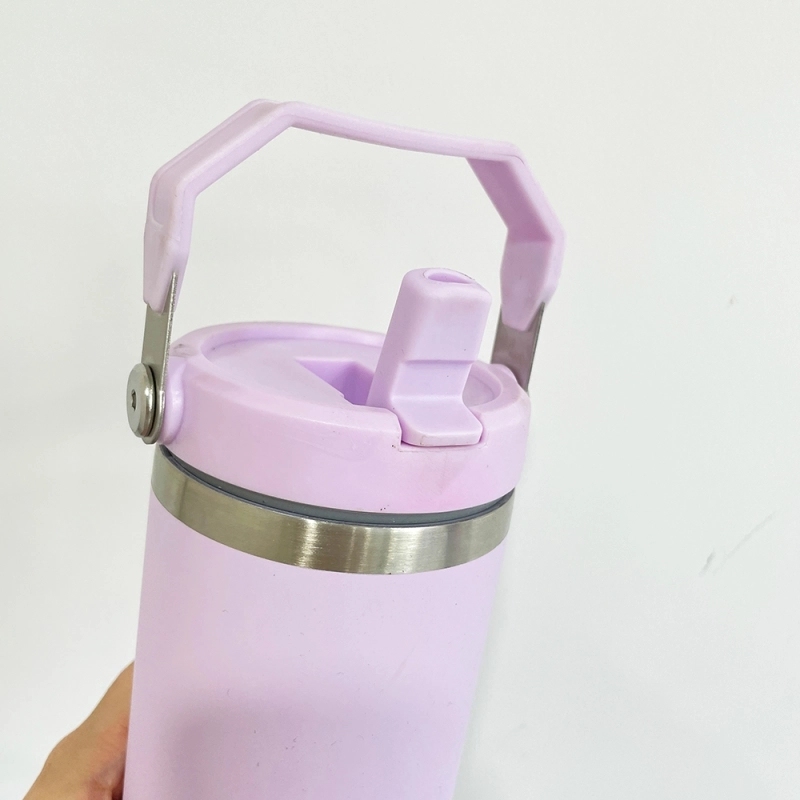 USA Warehouse 30oz Stanley Cup 30 oz Style Matte Macaron Colors Flip Straw School Stainless Steel Tumbler for Sublimation and UV DTF Wraps