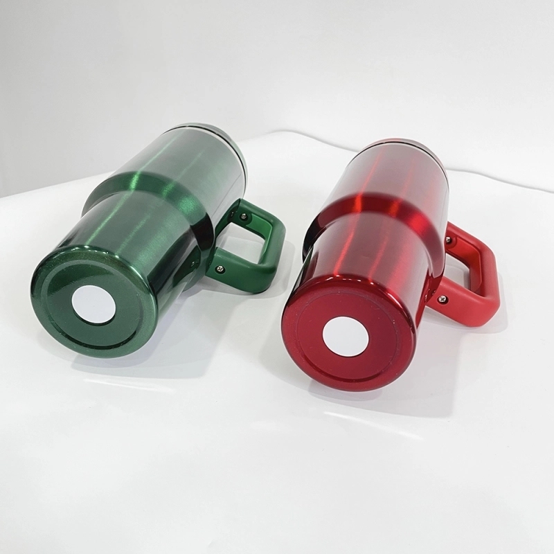 20 Pack USA Warehouse H2.0 40oz Blank Sublimation Christmas Green Red Color Tumblers 40 oz Stainless Steel Cup