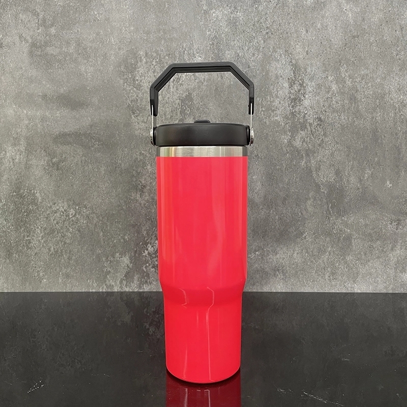 20 Pack USA Warehouse Neon Colors 30oz Fip Straw Water Bottles Blank Sublimation Kids Tumblers for Laser Engraving
