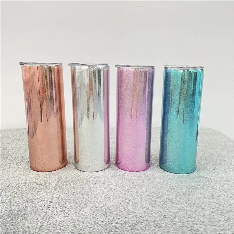 25 Pack USA Warehouse 20oz Magic Mirror Sublimation Straight Tumblers