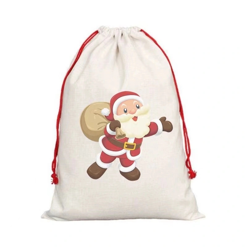 15.4*10.6 inch Sublimation Santa Bags Shipped From China By Express