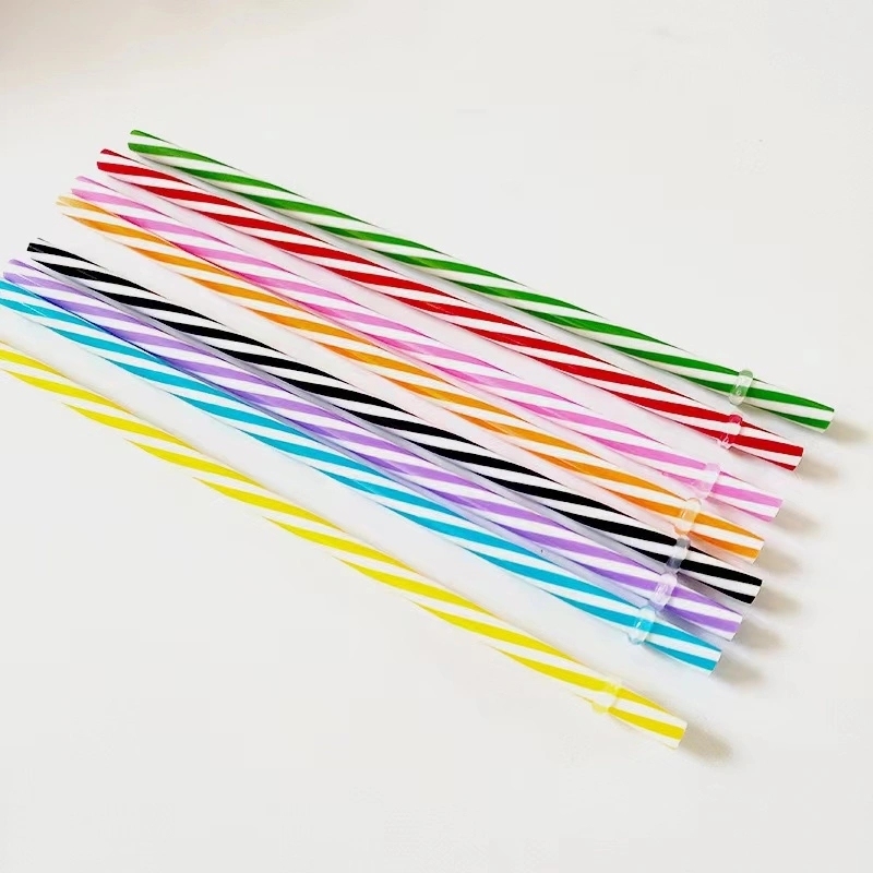 26cm Colored Spiral Straws Shipped From China Warehouse