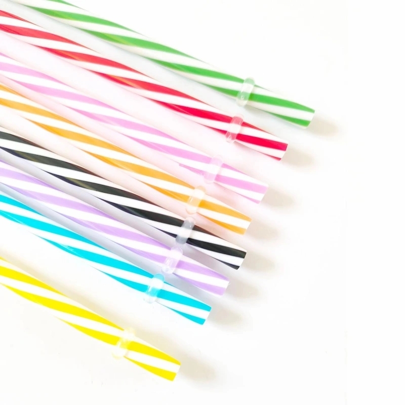 26cm Colored Spiral Straws Shipped From China Warehouse