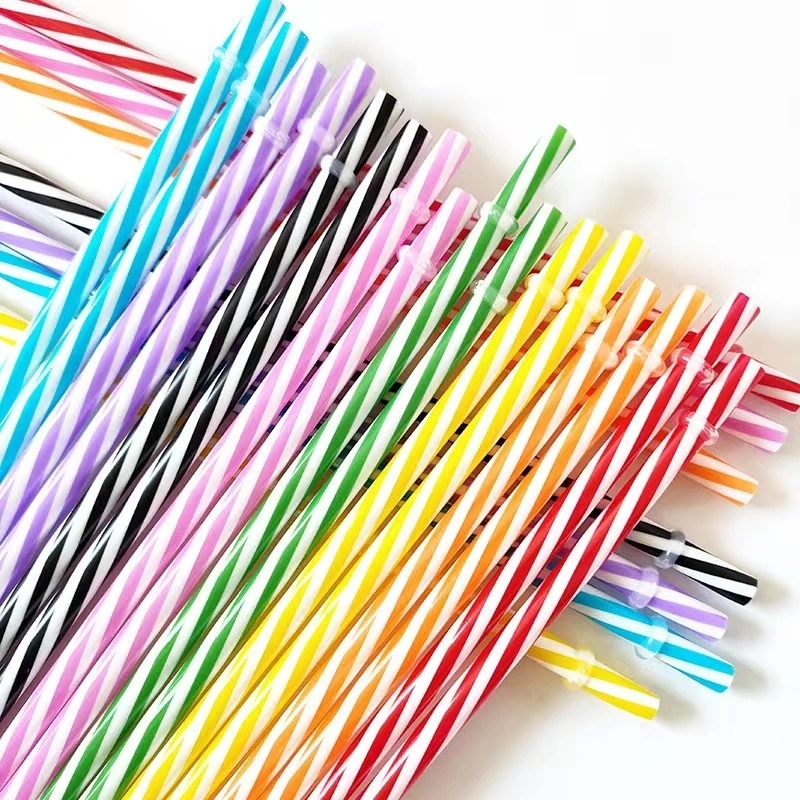 26cm Colored Spiral Straws Shipped From China Warehouse