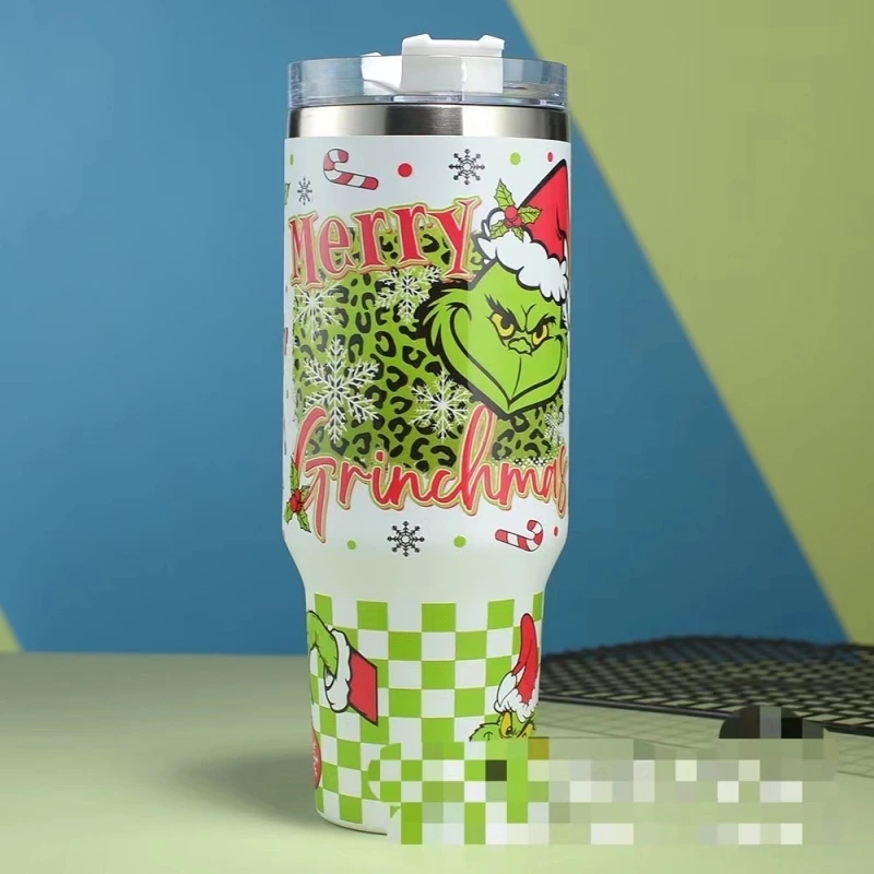 400Z Mugs With Grinch 5D Printed Christmas Gift 4 Colors Mixed