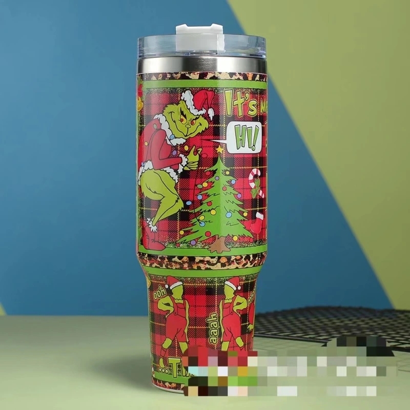 400Z Mugs With Grinch 5D Printed Christmas Gift 4 Colors Mixed
