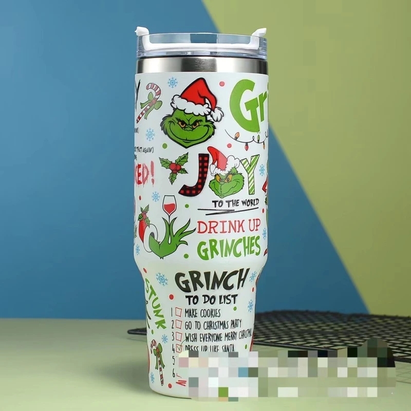 400Z Mugs With Grinch 5D Printed Christmas Gift 4 Colors Mixed