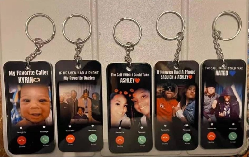 White Sublimation Acrylic Keychain Shipped From China By Air