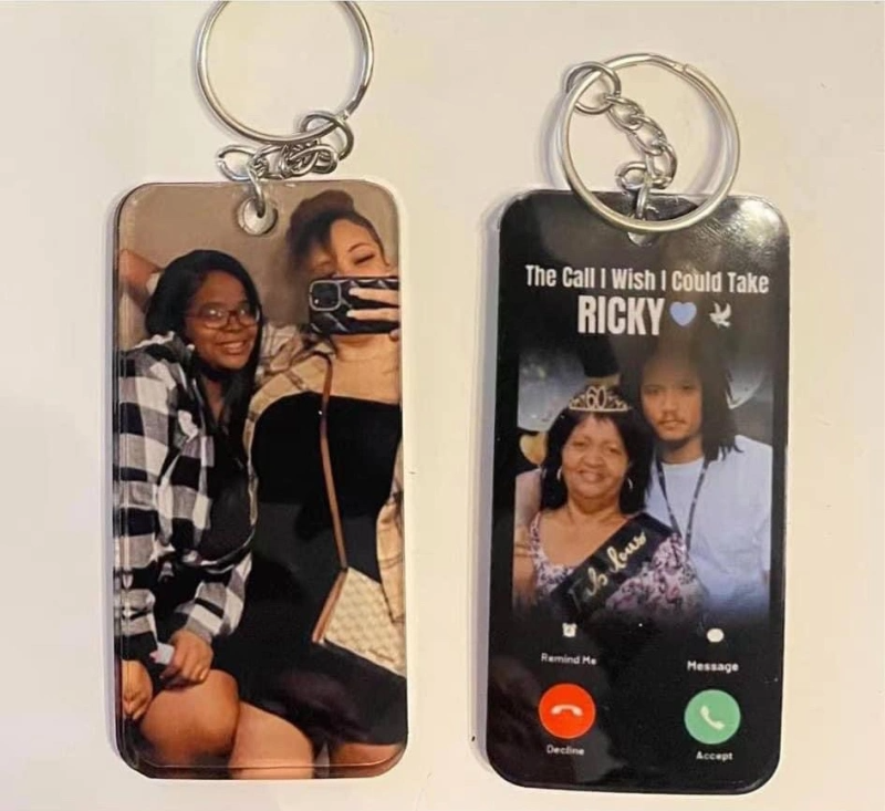 White Sublimation Acrylic Keychain Shipped From China By Air