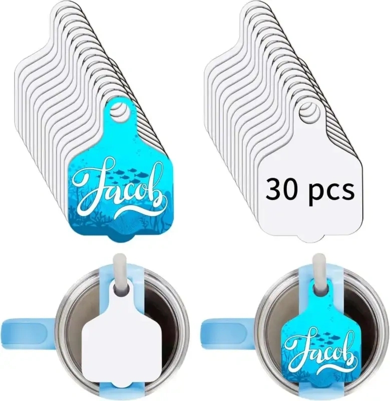 Sublimation Tumbler Nameplate Blanks For Stanley Cup 40oz Tumblers