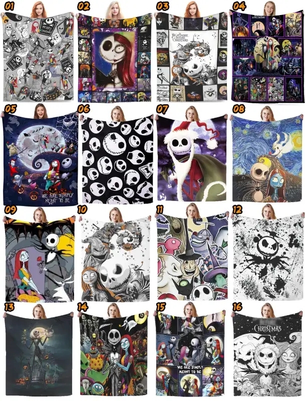 Flannel Blankets With Halloween Designs Shipped From China