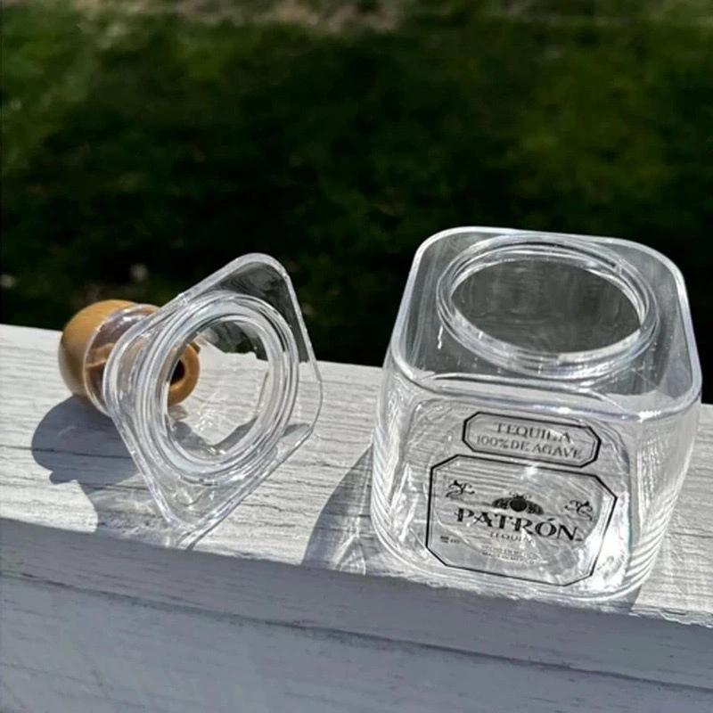 375ml Reusable Mini Patron Tequila Bottles With Straws Shipped From China