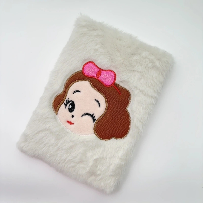 Plush Embroidery Cartoon Creative A5 Notebook