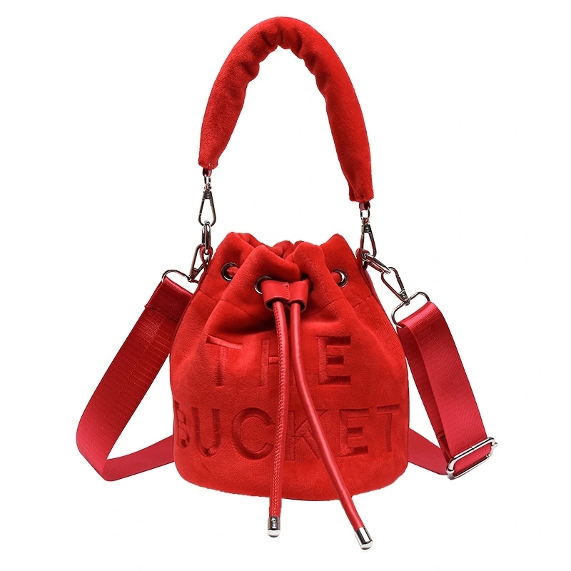 Lady's Stylish Plush Handle Bag Shipped From China By Sea