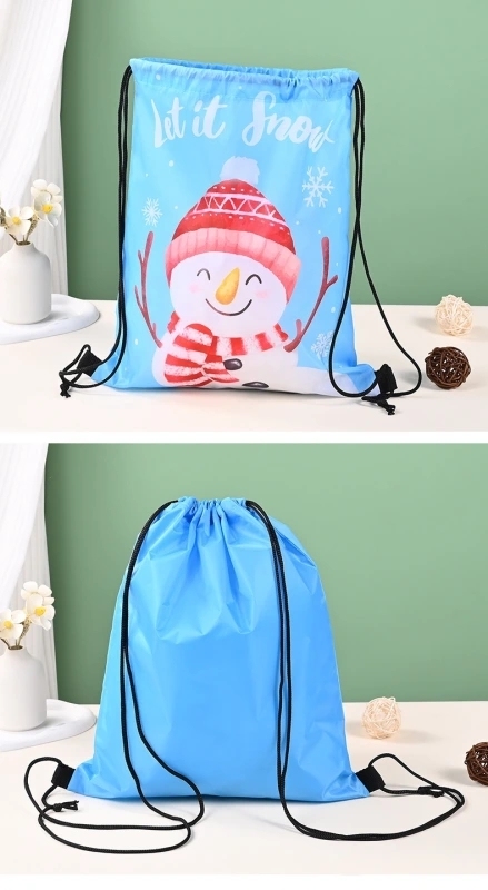 Sublimation White Polyester Draw String Bag Shipped From China By Air