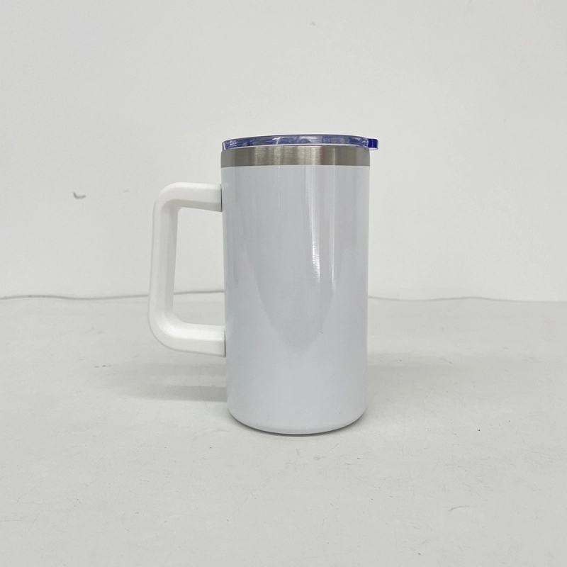 20 Pack USA Warehouse Blank Sublimation 20oz Coffee Mugs with Removable Plastic Handle
