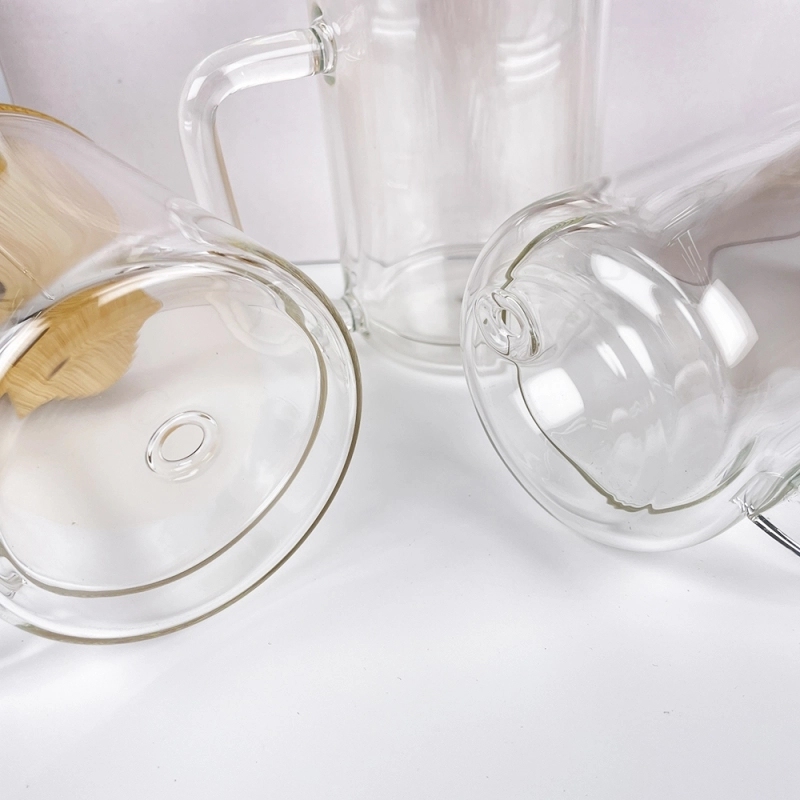 25 Pack USA Warehouse 15oz Double Wall Glass Mug With Pre-drilled Hole and Plug For Snow Globe DIY