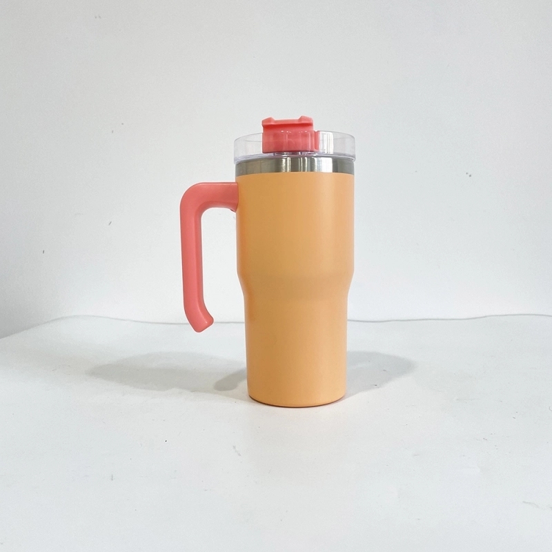 25 Pack USA Warehouse Macaron 20oz Kids Students Tumbler with Plastic Handle for Sublimation