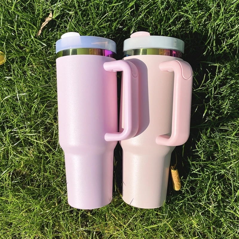 20 Pack USA Warehouse 40oz Rainbow Plated Stanley Style Tumblers For Valentine Day