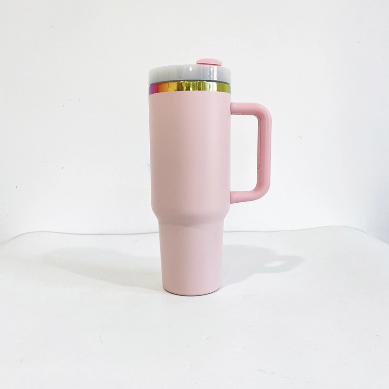 20 Pack USA Warehouse 40oz Rainbow Plated Stanley Style Tumblers For Valentine Day