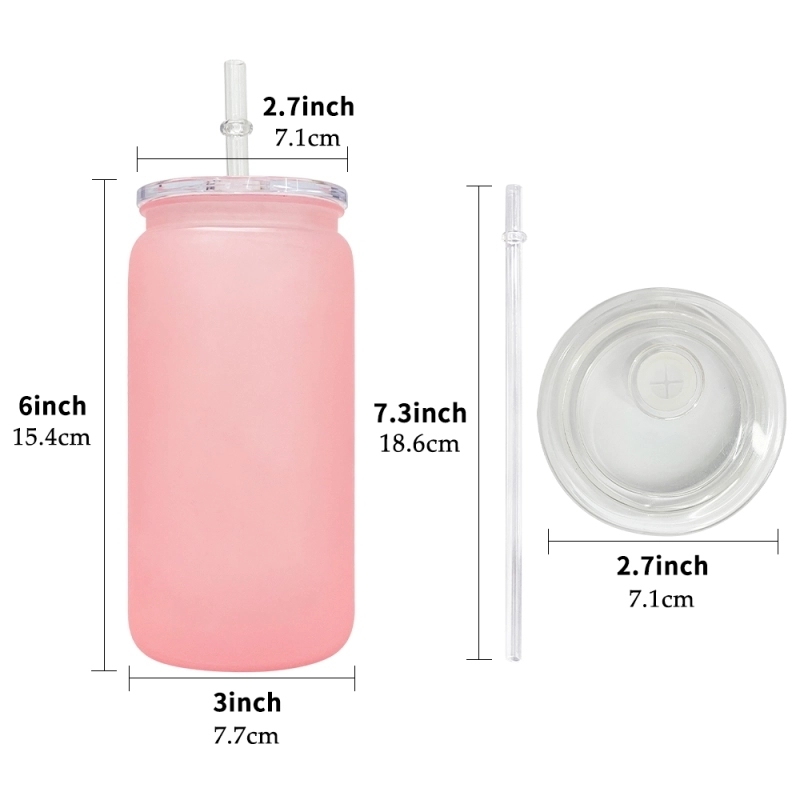 25 Pack USA Warehouse 16oz Matte Colors Acrylic Plastic Cans Same Size As Glass Cans