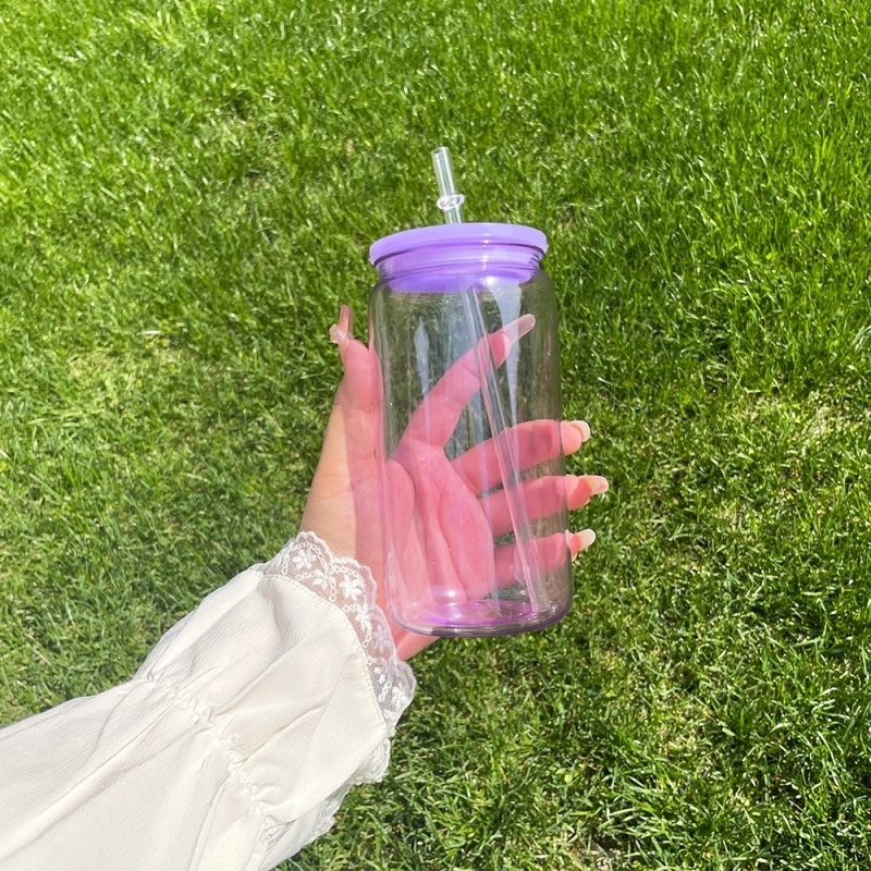 50 Pack USA Warehouse Jelly Plastic Cup for Uv Dtf Wraps Pretty Jelly Color Acrylic Can Same Shape As 16oz Glass Can