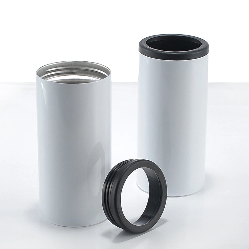 50 Pack USA Warehouse 12oz blank sublimation Can Cooler with 2 lids fatty and skinny style for choose