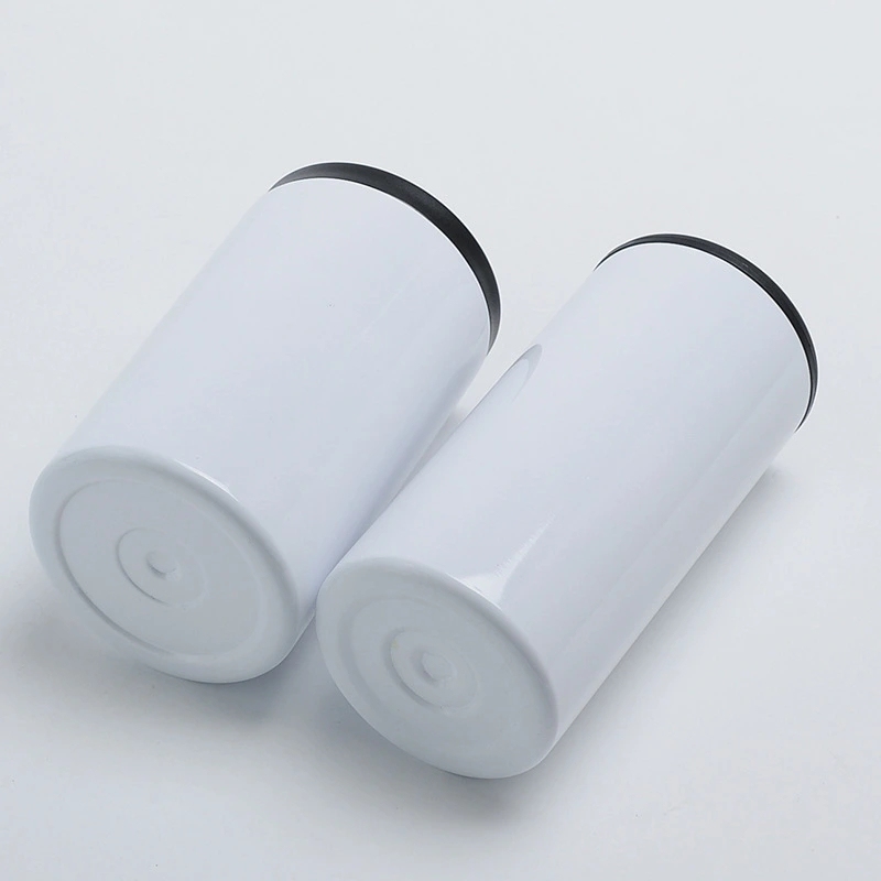 50 Pack USA Warehouse 12oz blank sublimation Can Cooler with 2 lids fatty and skinny style for choose