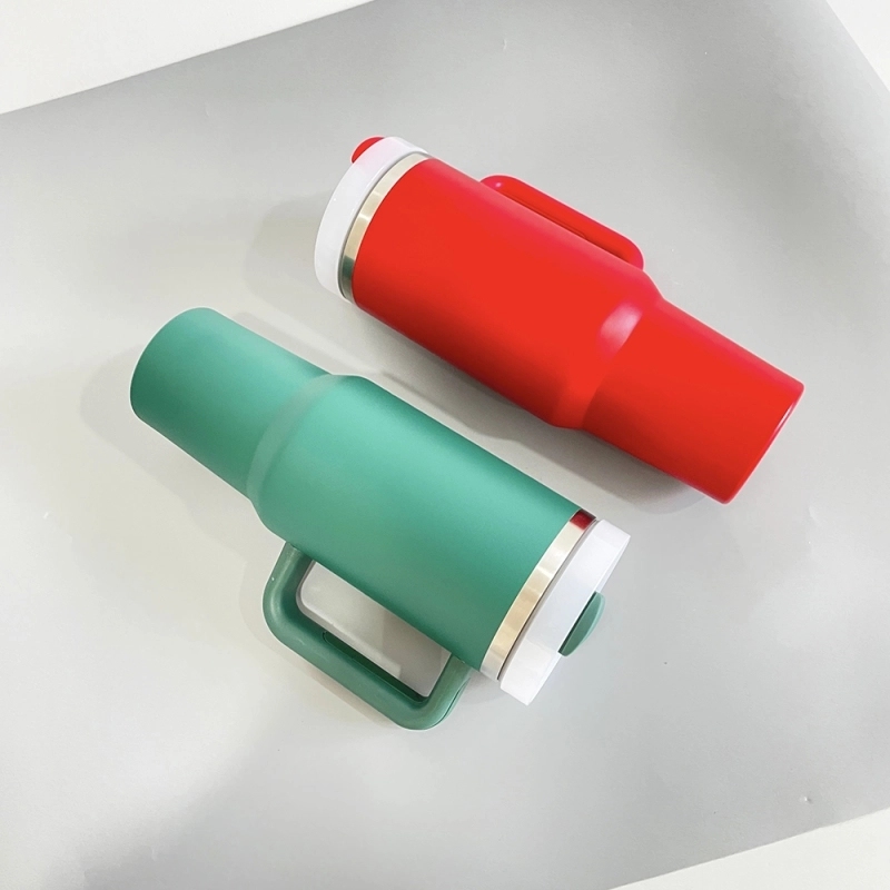 20 Pack USA Warehouse 40oz H2.0 Powder Coated Red&Green Christmas Colors Tumblers
