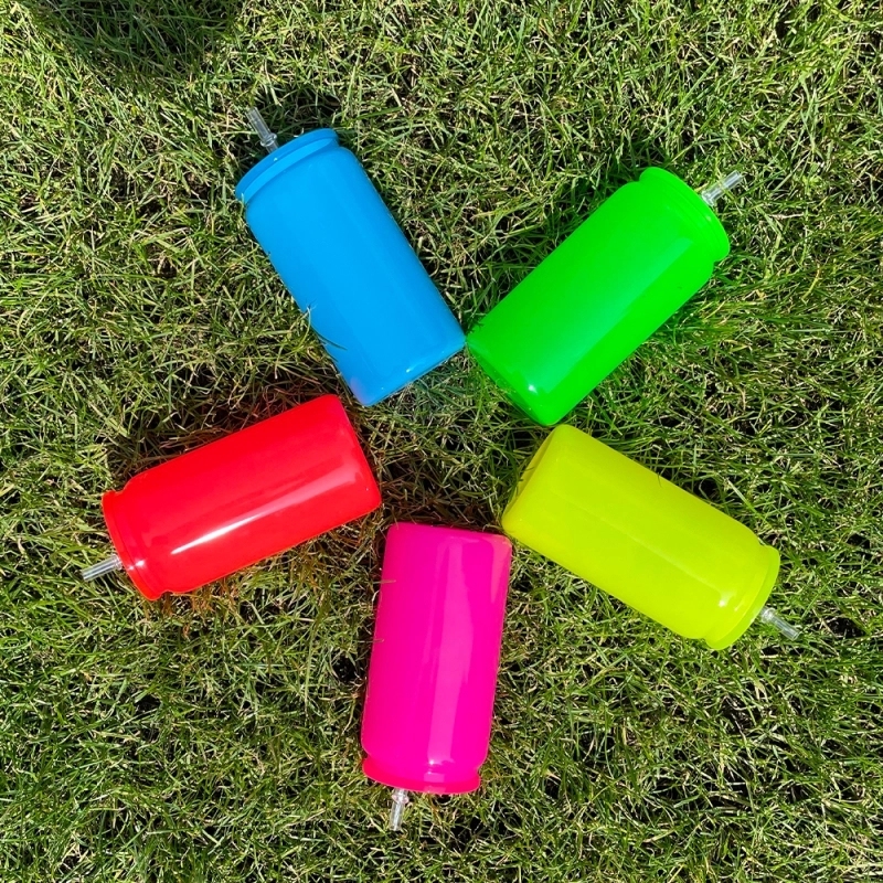 25 Pack USA Warehouse 16oz Neon Glass Can For Sublimation And UV DTF Wraps