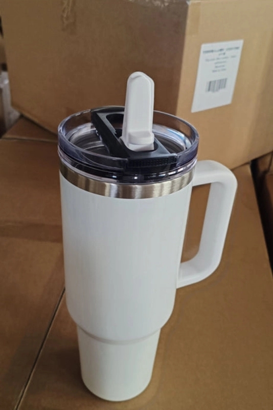 20 Pack USA Warehouse H3.0 40oz Leak Proof Lids Tumblers New Protour Style with Removable Nozzle Cover Glossy White Sublimation Tumblers