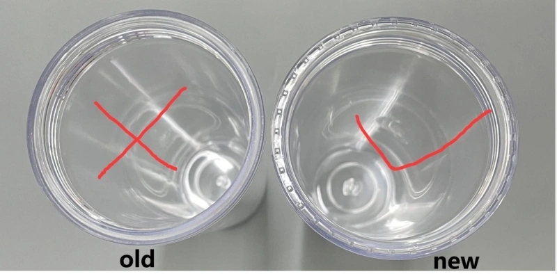 20 Pack USA Warehouse 24oz Clear Pre Drilled Snow Globe Double Wall Plastic Acrylic Tumbler Sold By Case