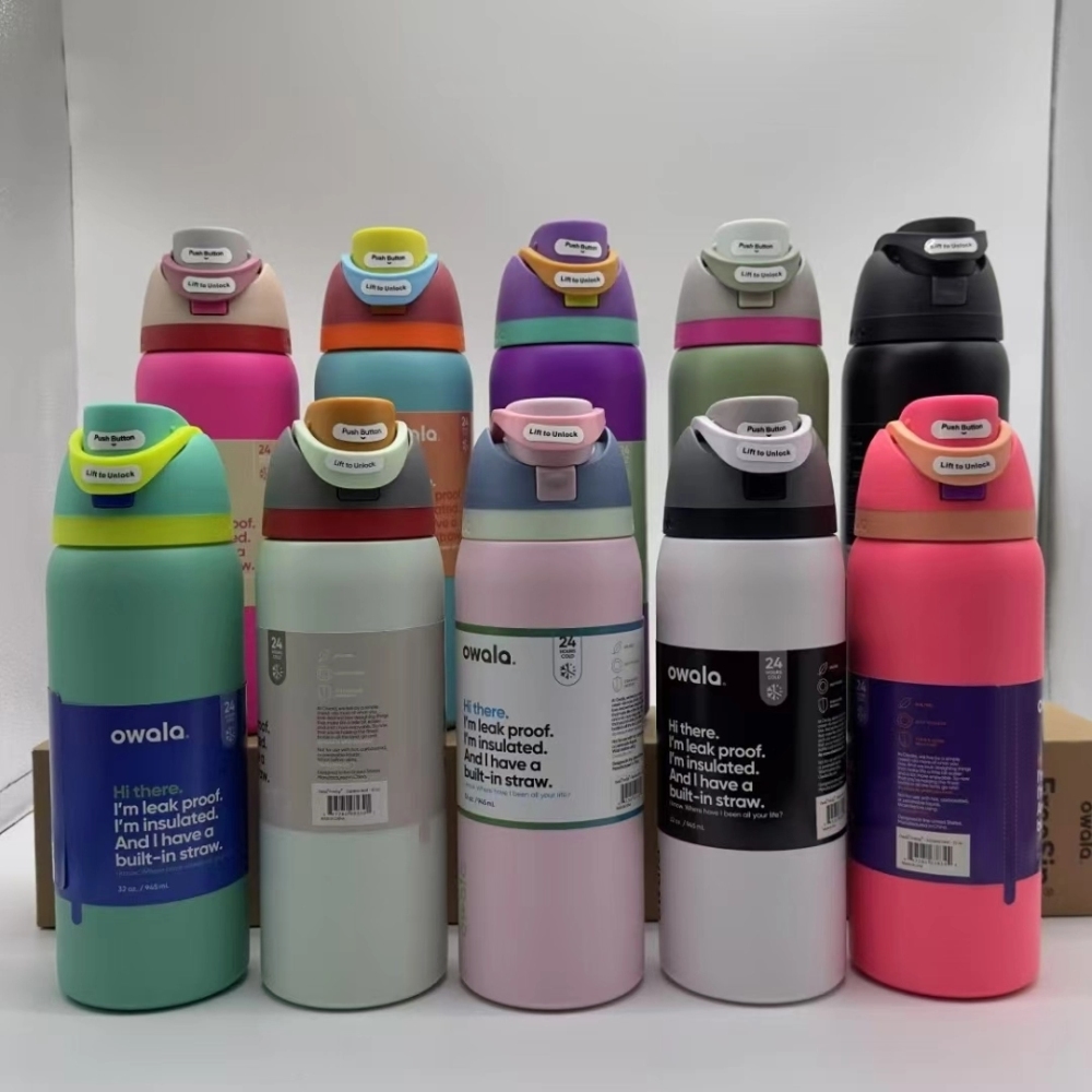 25 Pack China Warehouse 24oz 32oz Stainless Steel Sports Water Bottle Tumbler