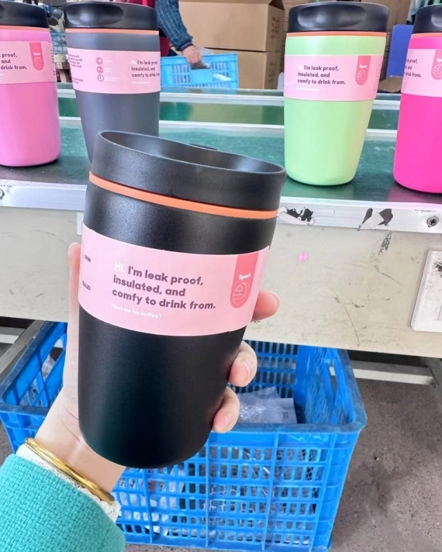 25 Pack China Warehouse 12oz/20oz Owala Style Powder Coated Coffee Mugs