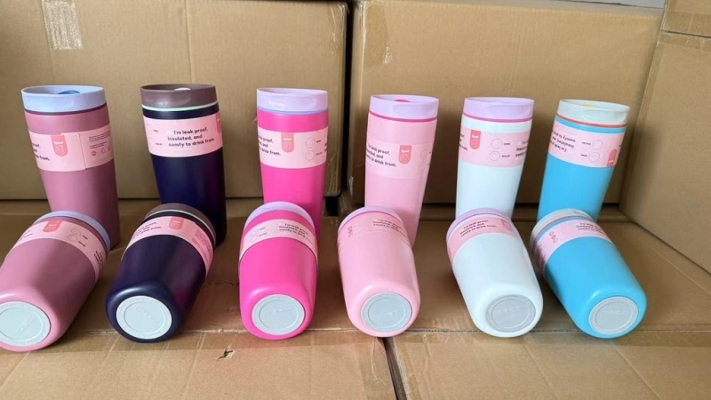 25 Pack China Warehouse 12oz/20oz Owala Style Powder Coated Coffee Mugs