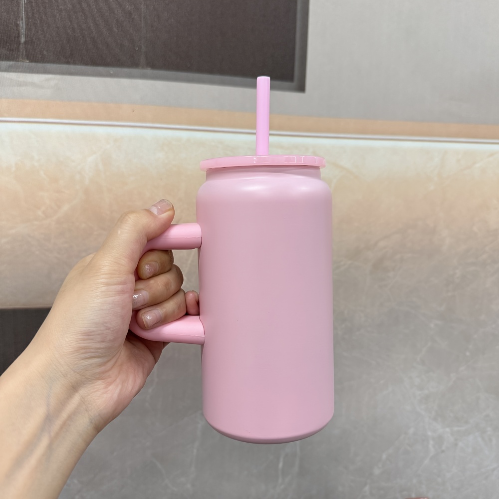 25pcs Stainless Steel Tumblers With Lids & Straws