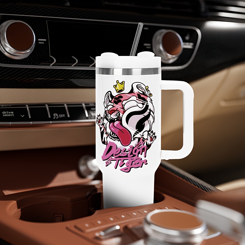 20pcs 40oz Sublimation Tumbler with Handle And Straw, Lids Insulated Tumblers