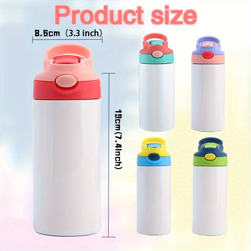 25pcs 12oz Mixed Color Water Cup Thermal Sublimation Thermal Insulation Stainless Steel Water Bottle