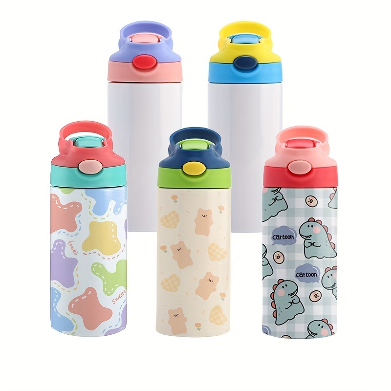 25pcs 12oz Mixed Color Water Cup Thermal Sublimation Thermal Insulation Stainless Steel Water Bottle