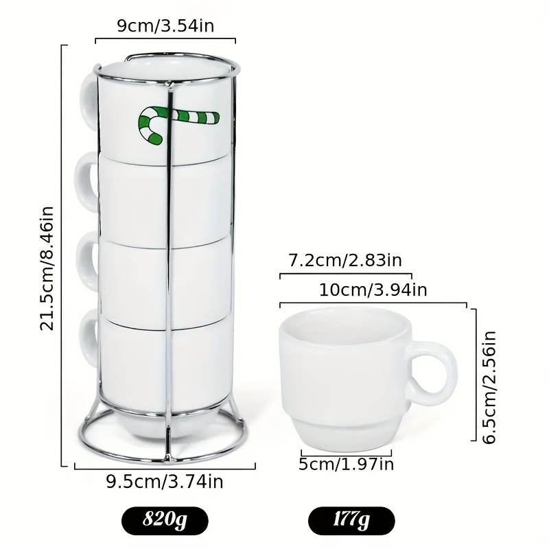 48pcs 4oz Sublimation Mugs Blanks Bulk Coffee Stackable Mug Cups White Plain Ceramic Mug Cups for Sublimate