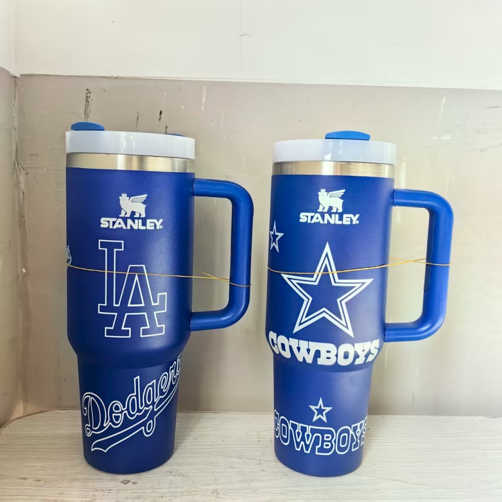 40oz Stanley Stainless Steel Tumbler NFL Football Personalized for Super Bowl 2026