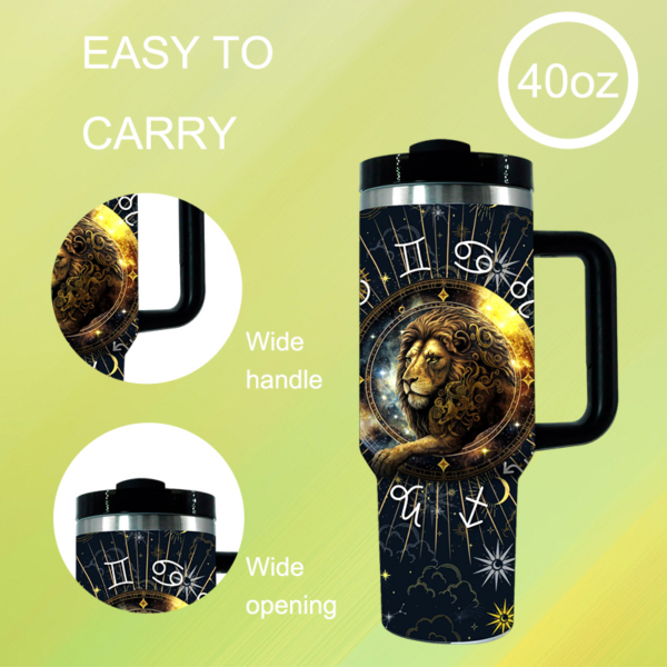 40oz Personalized Zodiac Constellations Tumblers Travel Mugs 40 oz Car Travel Tumbler