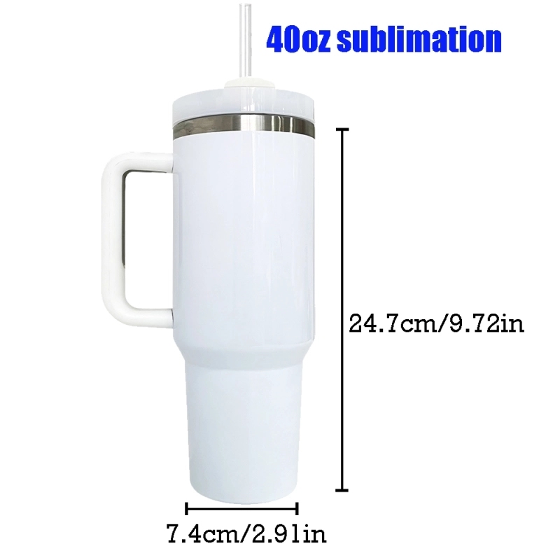 20 Pack USA Warehouse 40oz H2.0 White Blank Glow in Dark Tumblers Halloween Tumblers for Sublimation and Laser Engraving