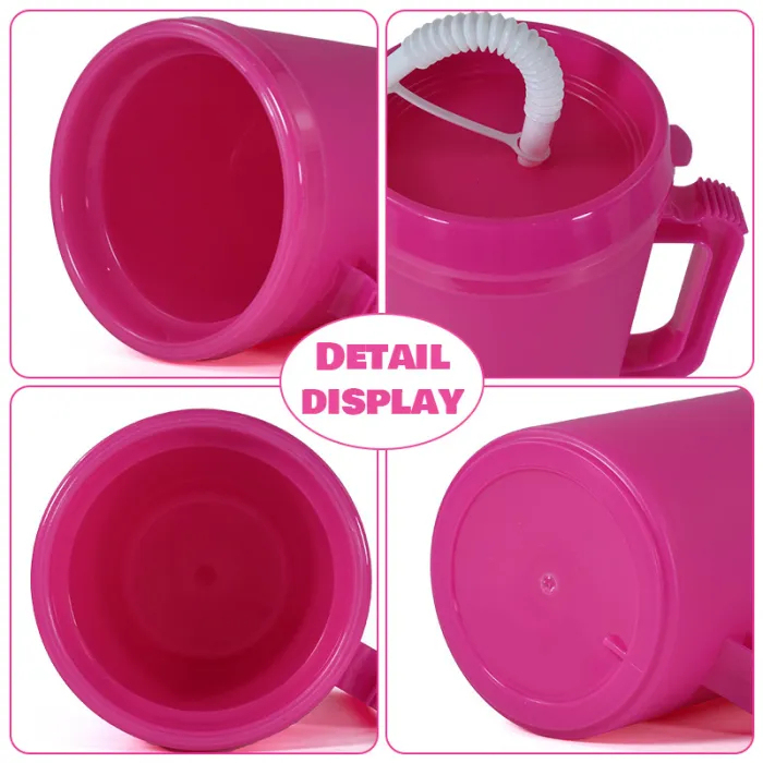 RTS US Warehouse BPA FREE 34oz colored plastic travel Cup (Not for sublimation)
