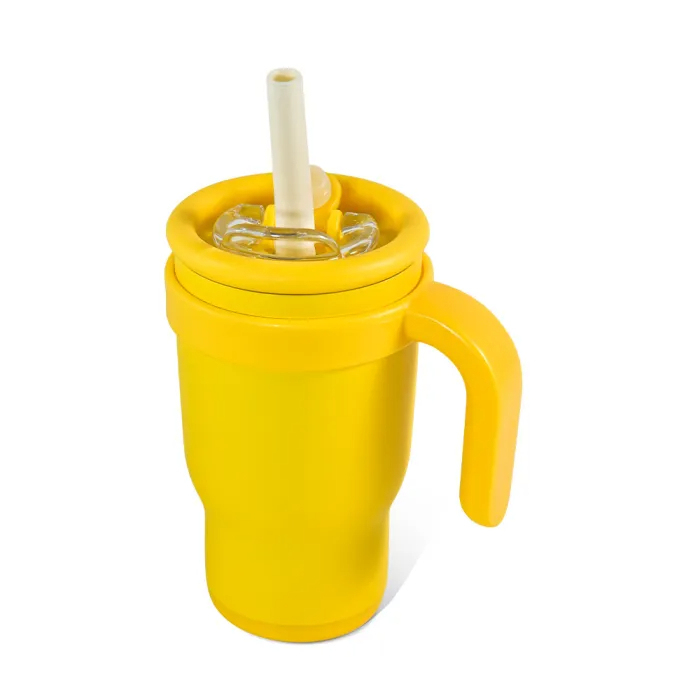 US Warehouse 14oz powder coated Colored Stainless Steel Kids water bottle Cups Tumblers