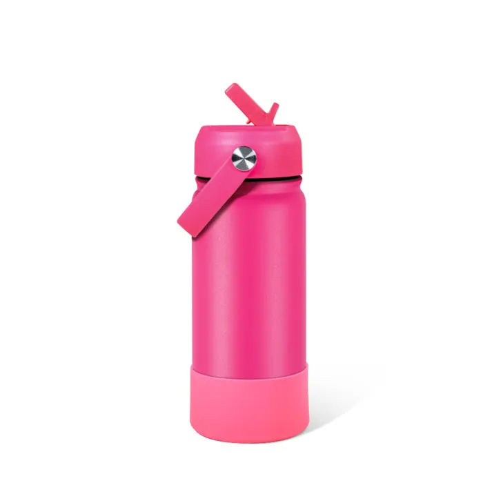 US Warehouse 18oz/32oz Powder Coated Sports Water Bottle with silicone bottom