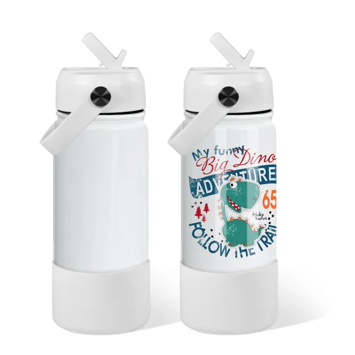 US Warehouse 18oz/32oz Sublimation Sports Water Bottle Silicone Bottom