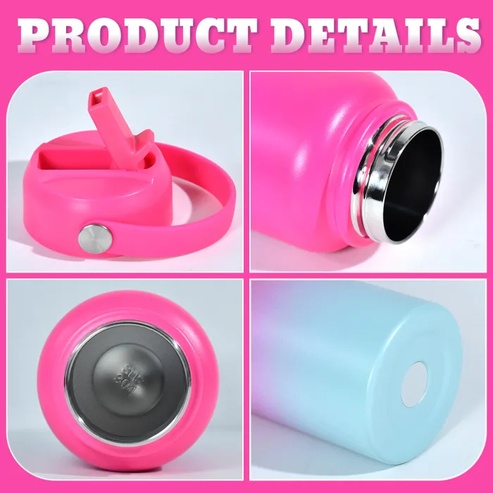 US Warehouse 32oz Gradient Powder Coated Sports Water Bottle